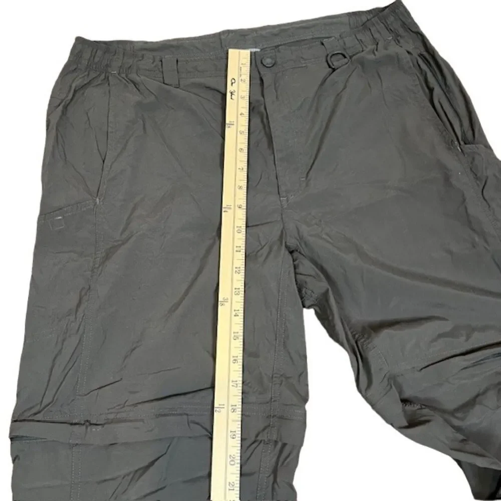 The North Face Convertible Hiking Pants Zip Off Legs Outdoor Utility Charcoal XL